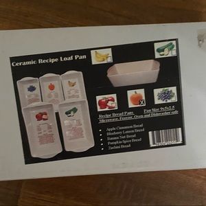 Ceramic Recipe Loaf Pan pumpkin spice